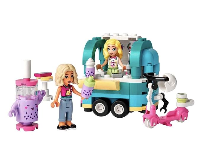 LEGO Friends Mobile Bubble Tea Shop 41733 Building Toy Set (109 Pieces), Multi Color