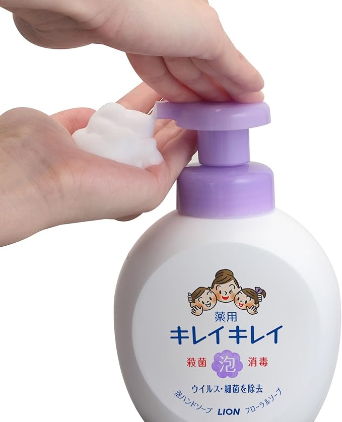 Kirei Kirei Medicated Foaming Hand Soap, Floral Soap Scent, Large Pump Size
