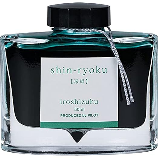 Pilot Iroshizuku Bottled Fountain Pen Ink, Fuyu-Syogun, Rigor of Winter, Cool Gray (69215)