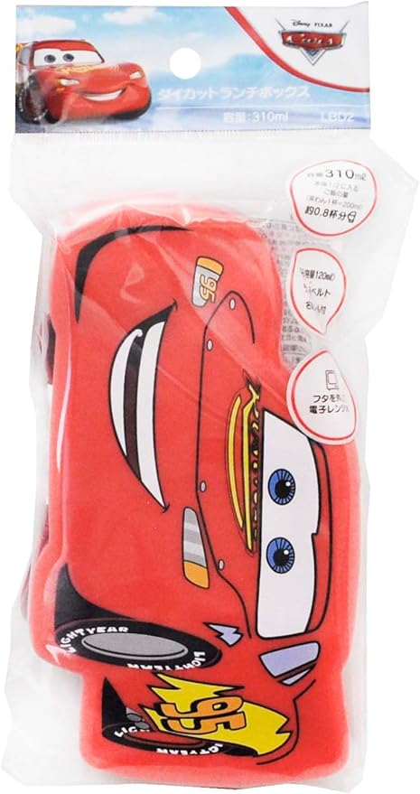 Skater LBD2-A Die Cut Lunch Box, 9.5 fl oz (280 ml), Disney Cars
