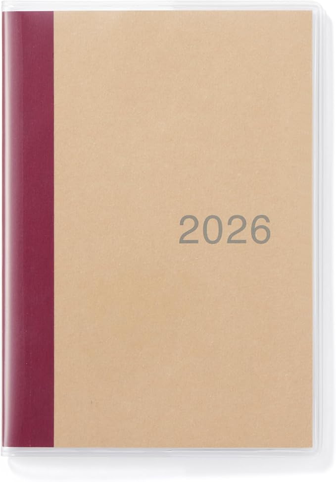 MUJI 84854460 2026 A6 Monthly Planner, Starts on December 2025