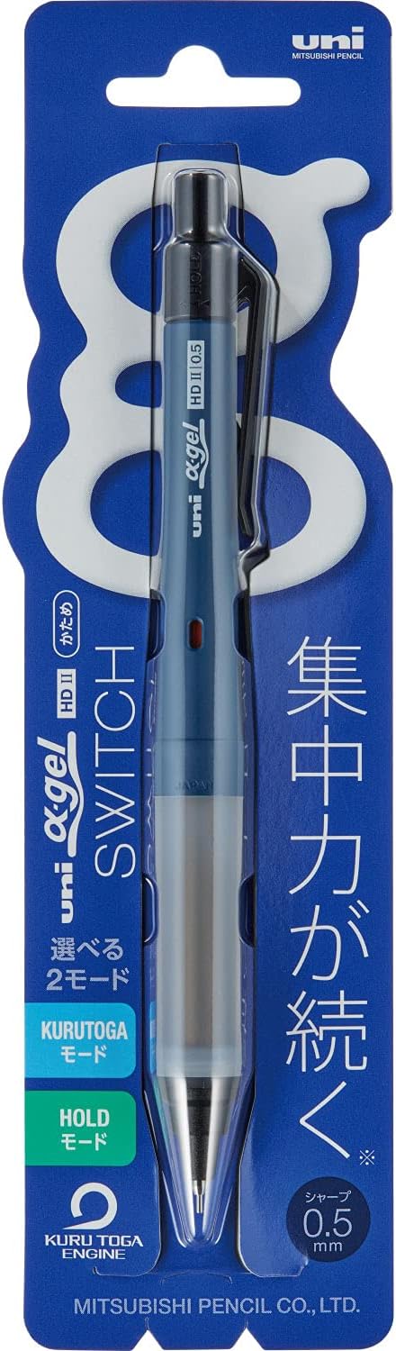 Mitsubishi Pencil Mechanical Pencil Alpha Gel 0.5 Switch Navy M51009GG1P.9
