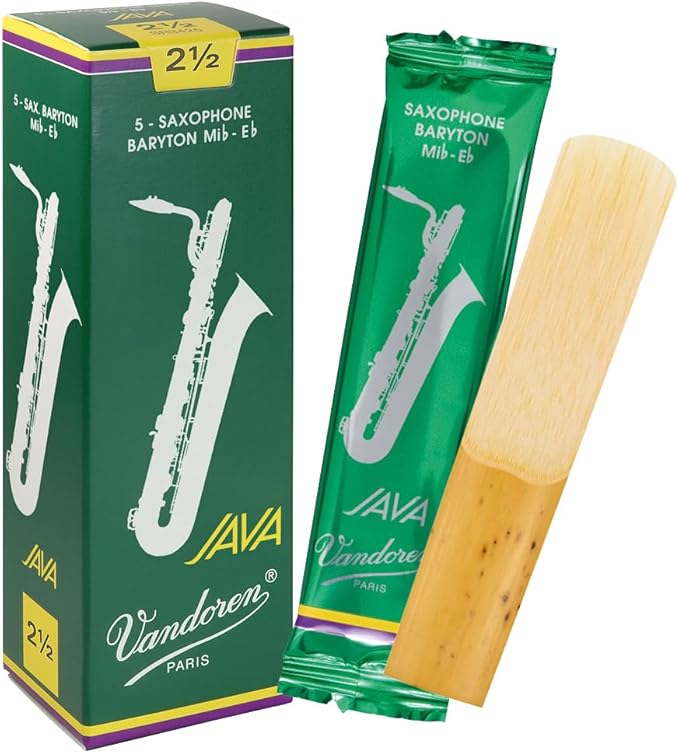 Vandoren Baritone Saxophone Reeds Java, Hardness: 2-1/2 (Pack of 5)