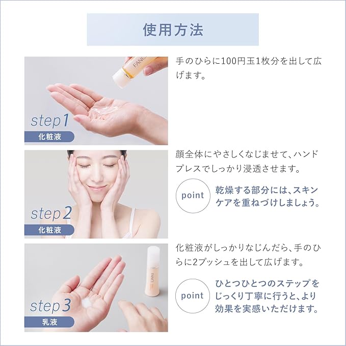 FANCL Enrich Plus Milk Lotion II Moist Milky Lotion, Additive-Free (Ageing Care, Firm, Collagen)