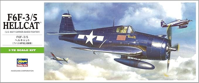 Hasegawa 1/72 US Navy F6F-3/5 Hellcat Plastic Model B11