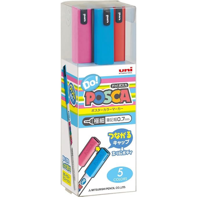 Uni Mitsubishi Pencil Posuka Standard 5 Color Set PC1MD5C