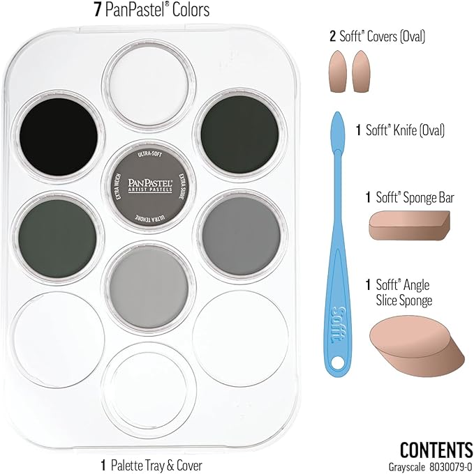 Panpastel 30079 Grayscale 7 Color Set 318439