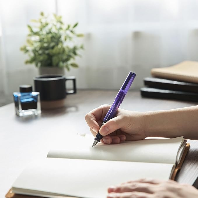 Sailor Fountain Pen, TUZU ADJUST Fountain Pen, Beginner, Everyday Use, Self Packaging, Clear Violet, Bold Point 12-0541-650