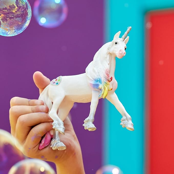 Schleich 70725 Rainbow Unicorn Stallion for Children from 5-12 Years Bayala Toy Figure