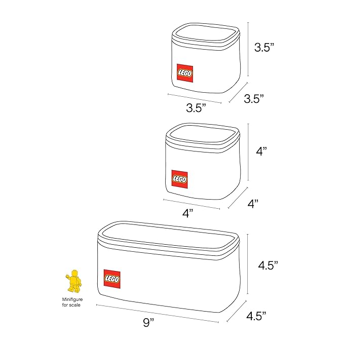 LEGO 3-Piece Organizer Cubes