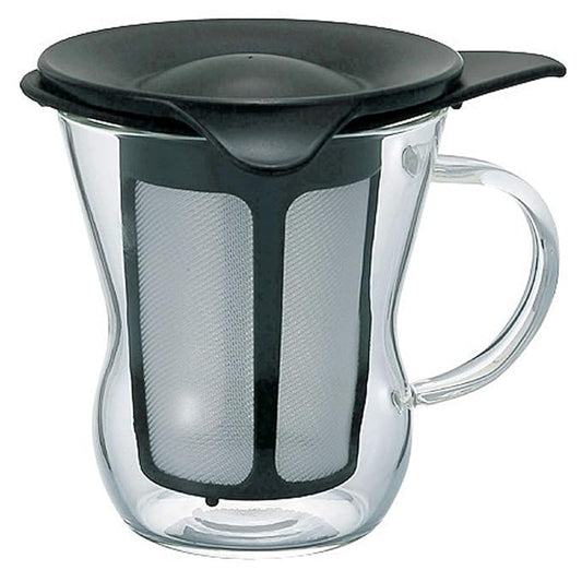 Hario 1-Cup Tea Maker, Natural Black