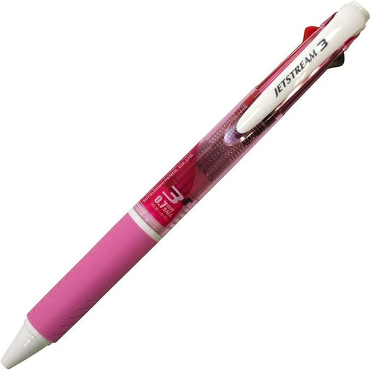 Mitsubishi Pencil 3-color Ballpoint Pen Jetstream 0.7 Pink Easy to Write With SXE340007.13