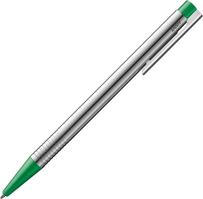 LAMY Ballpoint Pen, Oil-Based, Logo, Stainless Steel, Hairline, L206