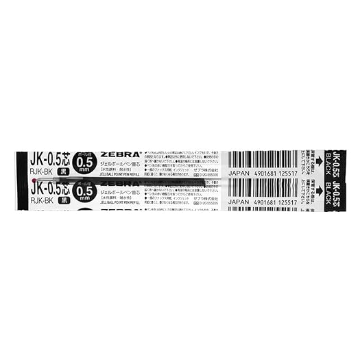 Zebra gel ballpoint pen extra lead JK-0.5mm Black (10 pieces) B-RJK-BK