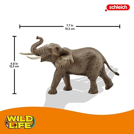 Schleich Male African Elephant Toy Figure