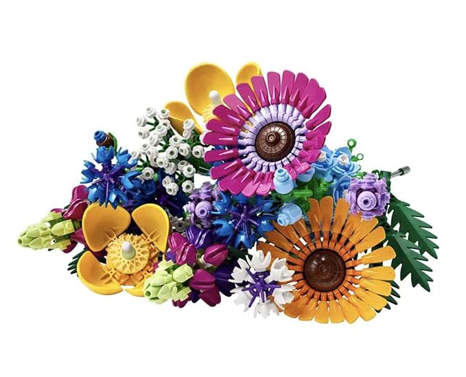 LEGO Icons Wildflower Bouquet 10313 Building Set (939 Pieces), Multi Color