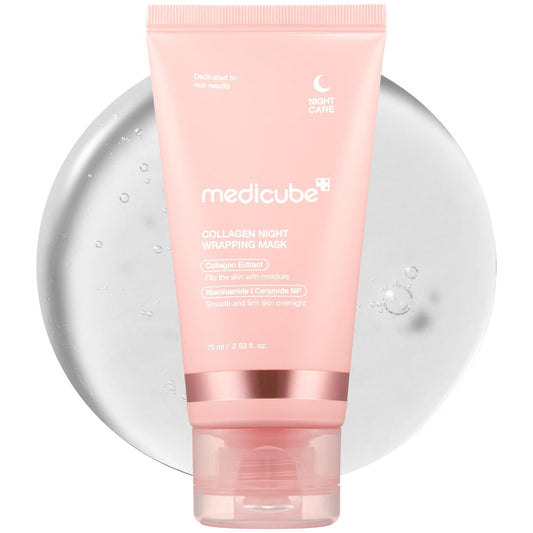 Medicube Collagen Overnight Wrapping Peel Off Facial Mask Pack - Korean Skin Care, 2.53 fl.oz