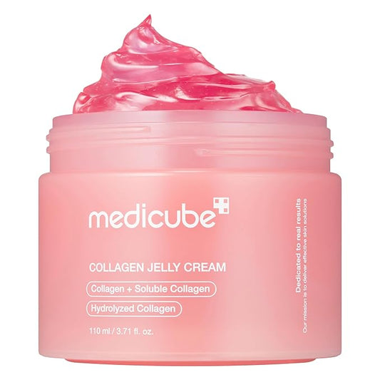 Medicube Collagen Jelly Cream- Niacinamide & Freeze-Dried Hydrolyzed Collagen - No artificial color, Korean skincare (3.71 fl.oz.)