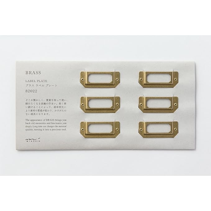 Midori Brass Label Plate (82022006)