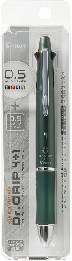 PILOT Pilot Doctor Grip 4+1 0.5mm PBKHDF1SEF-B Black (Ash Metal Olive)