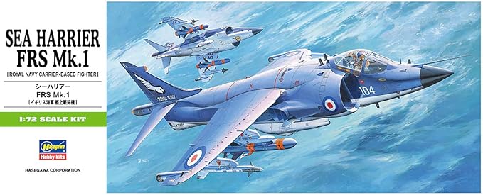 Hasegawa 1/72 Royal Navy Carrier Fighter Sea Harrier FRS Mk.I Plastic Model B5