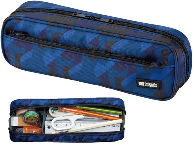 Lihit Lab A7552-24 Pen Case, 2-Way Type, Black