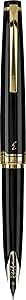 PILOT E95s Fountain Pen, Black Barrel with Gold Accents, Extra Fine Nib, Blue Ink (60836)