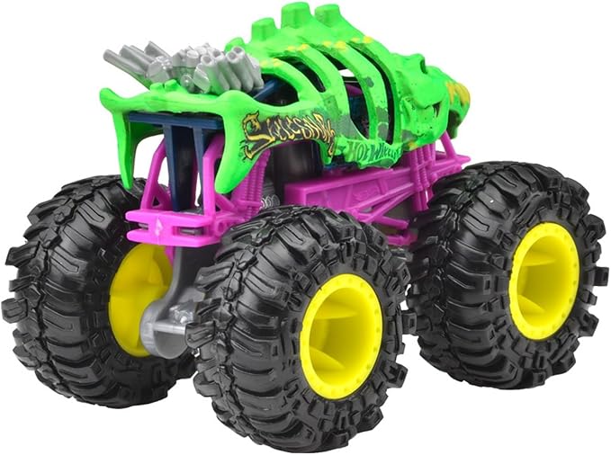 Hot Wheels JGR07 Monster Truck 1:64 Sqelsaurus Vehicle Toy Mini Car 3 Years Old Green