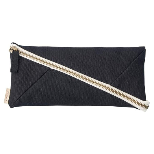 Lihit Lab A7901-24 HINEMO Wide Open Pen Pouch, L, Black