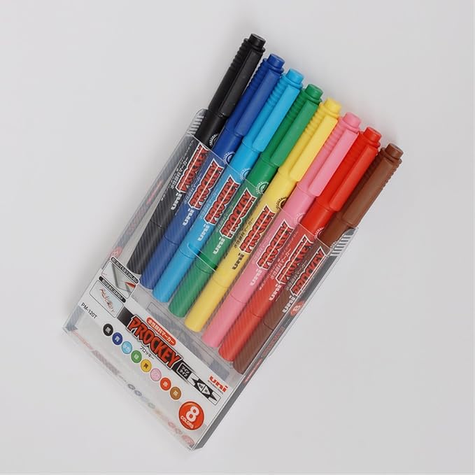 Uni Mitsubishi Pencil Prockey Twin Water-Based Marker Ultra-Fine Pen