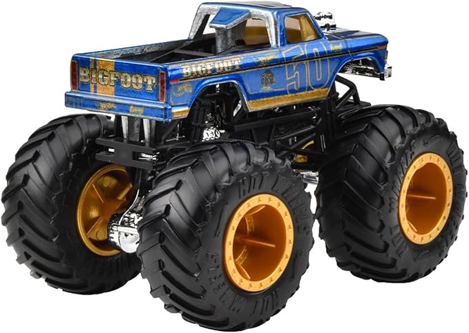 Hot Wheels JGR08 Monster Truck 1:64 Bigfoot Vehicle Toy Mini Car 3 Years Old Blue