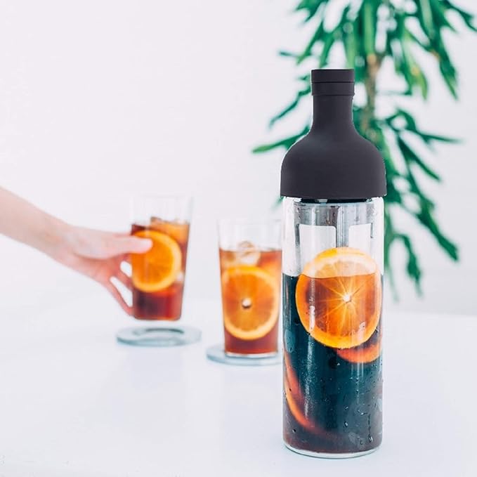 Hario Cold Brew Iced Coffee Filter in Bottle (650ml, Brown) (FIC-70-CBR)