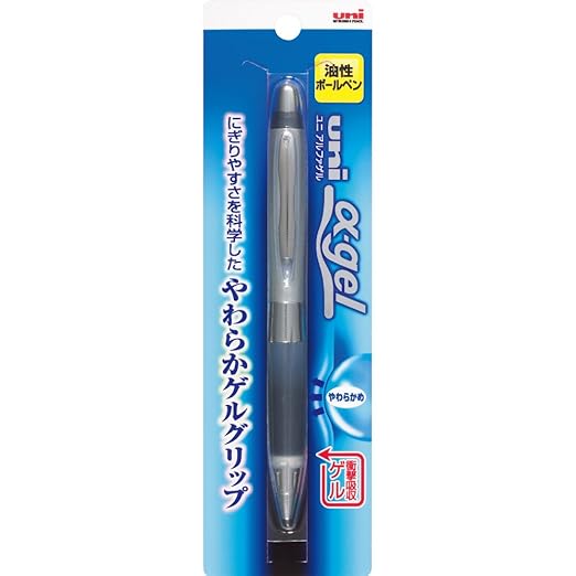 Uni Alpha-Gel Ballpoint Pen Soft Grip, Black (SD617GG1P.24)