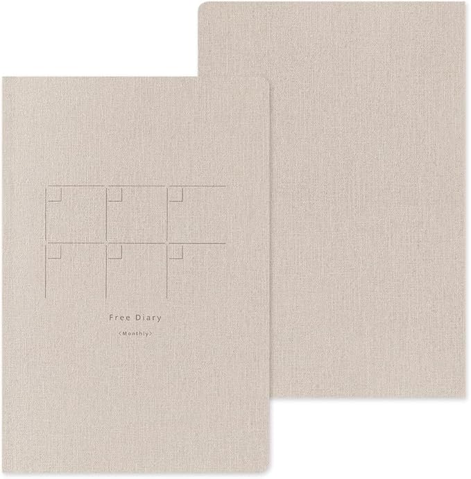 Midori 15357006 Notebook, Loose Log, Monthly B6