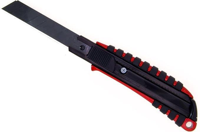 NT Cutter, Professional Cutter, Metal Body + Rubber Non-Slip, L-Shaped Black Blade, Auto-Lock, Made in Japan, Specially Finished, G Series PMGL-EV01R