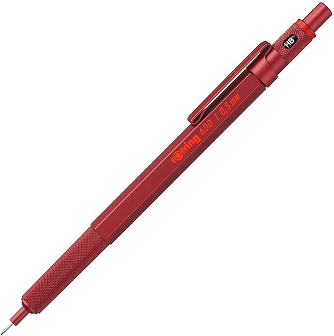 Rotring Mechanical Pencil, Iron Blue 600 2114266 0.5mm Rotring Mechanical Pencil Fine Writing Stationery German Drafting Pen Professional Ballpoint Pen