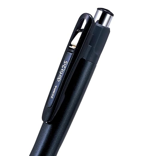 Zebra Air Fit 2 with S, 2 Color 0.7mm Ballpoint and 0.5mm Mechanical Pencil, Silver Body (P-SA9-S)