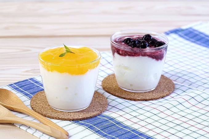 HARIO PRC-20-BK Pudding Cup, Made in Japan, Heat-resistant Glass, 7.8 fl oz (200 ml)