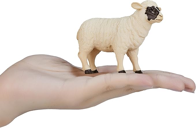 Mojo Figurine Jouet Collection Mouton Brebis Peint Main Réplica Ferme Animal 387058