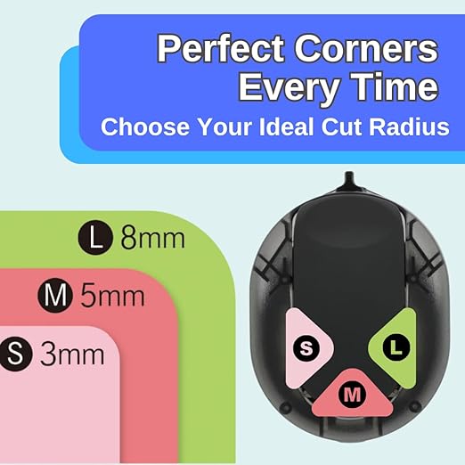 Sunstar Stationery Corner Cutter Kadomaru PRO NEO Black
