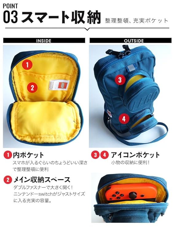 Lego Shoulder Bag, Body Bag, Switch Storage, Case, Blocks, One Shoulder Bag, Crossbody Bag, Unisex, Signature 1x2 Sling Bag