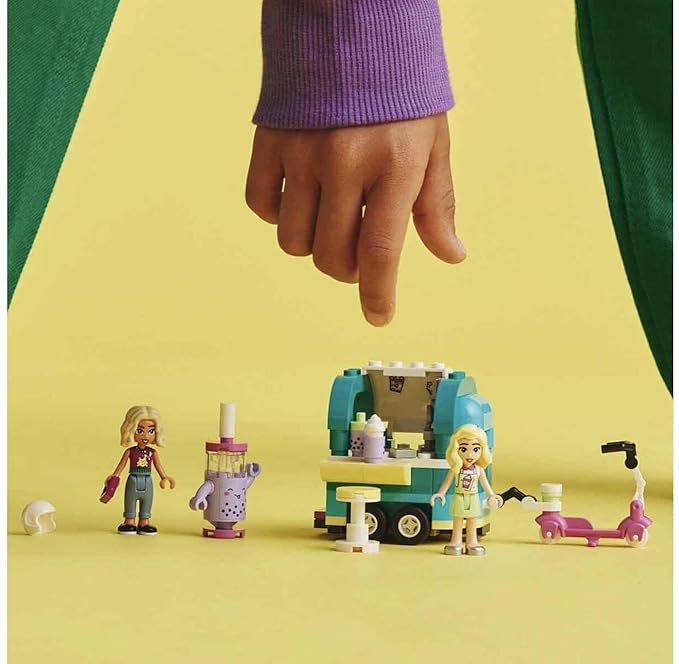 LEGO Friends Mobile Bubble Tea Shop 41733 Building Toy Set (109 Pieces), Multi Color