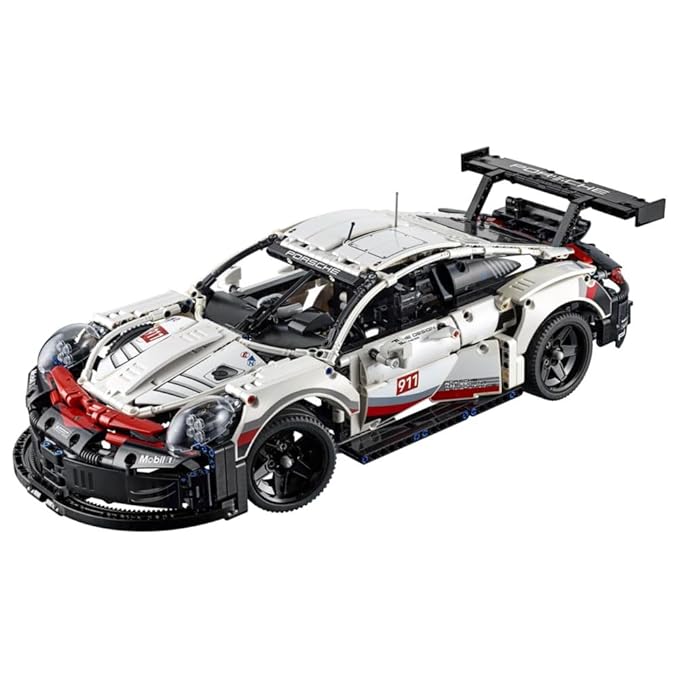LEGO Technic Porsche 911 Rsr Building Blocks For Kids (1580 Pcs) 42096,Multicolor