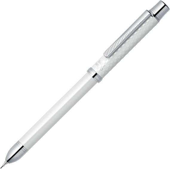 Zebra Surari Shabo 2000, 2 Color 0.7mm Emulsion Ink and 0.5mm Mechanical Pencil, Champagne Gold Body (SB27-CGO)