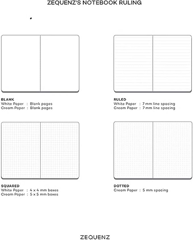 Zequenz Enterprise Sequence 360_The Color Note Mini Dot Ruled Apricot