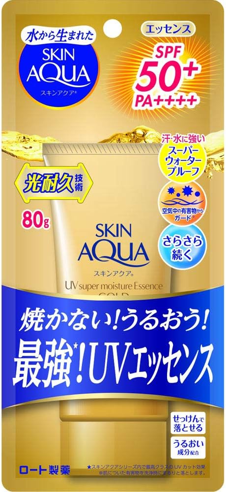 Skin Aqua Super Moisture Essence Gold Sunscreen White