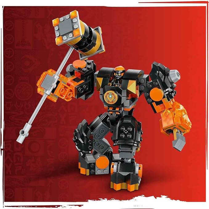 LEGO NINJAGO Cole’s Elemental Earth Mech Toy 71806 (235 Pieces)