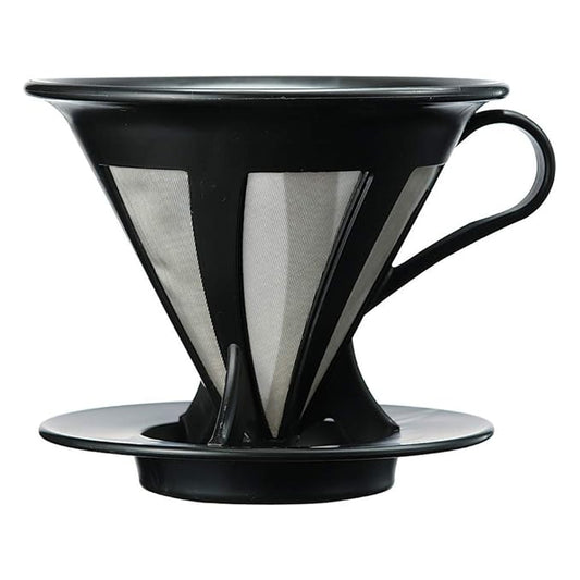 Hario Paperless Coffee Dripper Black Stainless Steel Filter CFOD-02
