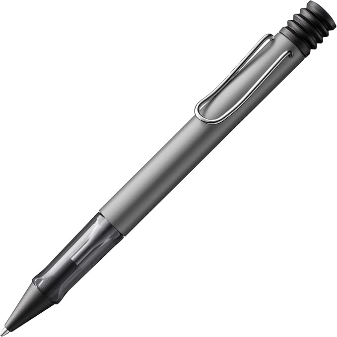 LAMY AL-star graphite ballpoint pen - transparent ergonomic grip pen, line width M - lightweight aluminum body - large capacity refill black LAMY M 16 included