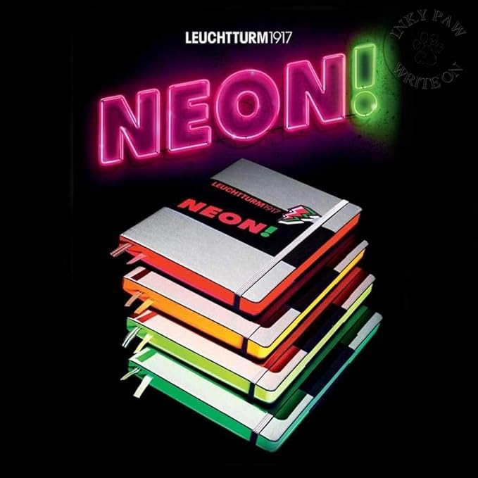Leuchtturm Notebook A5 Dot Grid Neon Pink 361392